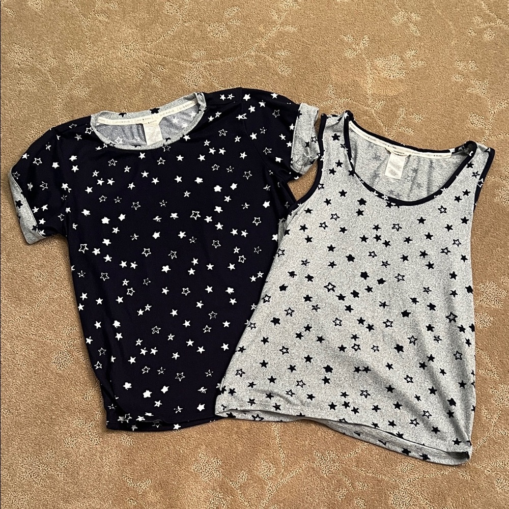Lucky Brand Navy & Gray Sleep Shirts Lot of 2, Size Small